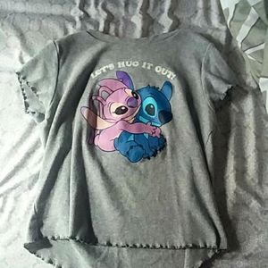 lelo and stitch "let's hug it out!" shirt